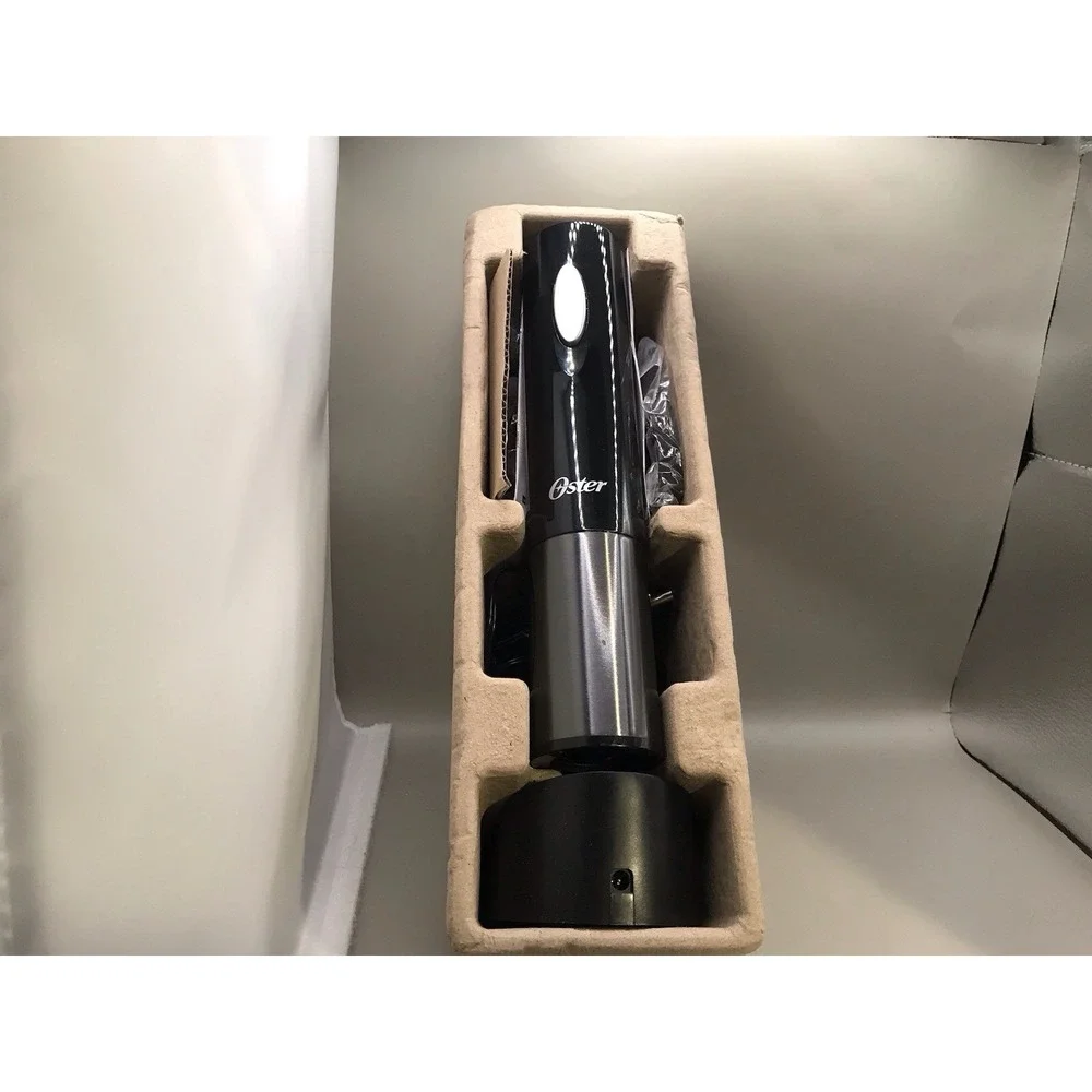 Oster Electric Wine Bottle Opener New‎ In Box Tested And Works Black Foil Cutter